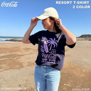 Coca-Cola コカ・コーラ Ｔシャツ 6oz 全2色 SURF CLUB RESORT サーフィン サーフデザイン 厚手 コカ・コーラ グッズ コカコーラ コーラ 半袖 トップス CC-RCT1