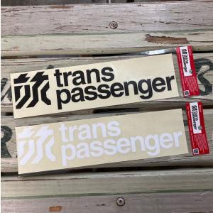 trans passenger カッティングステッカー Mサイズ 全2色シール 耐光 耐水 デカール｜pacificsign