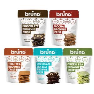 ブルーノ クリスピー 【 5種セット 】 60g チョコレートブラウニー モカ タイティー グリーンティー シーソルト チョコレート