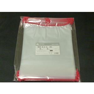 ポリ巾着袋　ビニール巾着袋　透明巾着袋　紐：赤色　２６０×３５０（底マチ80）ミリ　２０枚/セット