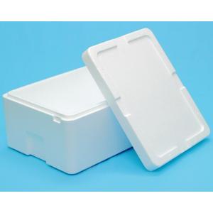 スチロ−ルＢＯＸ 14kg 1セット（本体・フタ）　内寸：520×310×H190 HL-45Z｜pack-mate