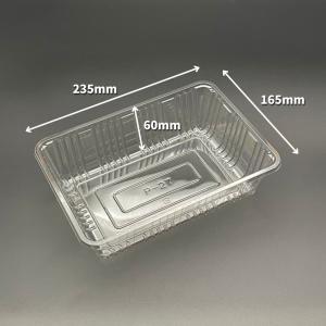 【 ケース：1000枚入】使い捨て フルーツケース P-27 - 235×165×60mm - 透明 ミネロン 透明 果物 青果 容器 汎用 A-PET 生産農家 青果店｜pack-next