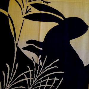 てぬぐい 月に兎 ススキ 秋 十五夜 満月 ハ...の詳細画像3