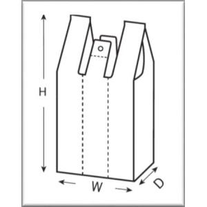 【100枚】レジ袋 Lサイズ(白) ハッピーバ...の詳細画像1