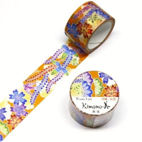 【1巻】燕雲 ＧR-1028 （幅25mm×5m巻） マスキングテープ 和紙 カミイソ Kimono...