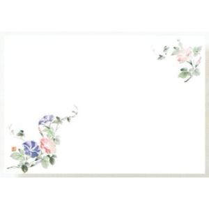 【100枚】高級和紙マット No.234 朝顔 〈尺3〉 7月〜8月 業務用 使い捨て 紙 テーブルマット　100枚入