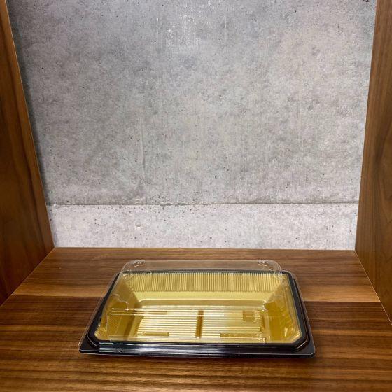 【50枚】スクエア20 金淵黒 福助工業 使い捨て 業務用 フードパック お弁当容器 お持ち帰り テ...