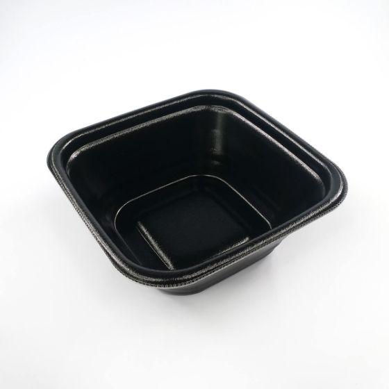 【50枚】DLV角丼16-16（61）MFP黒W エフピコ 業務用 使い捨て 弁当 二段 丼 どんぶ...