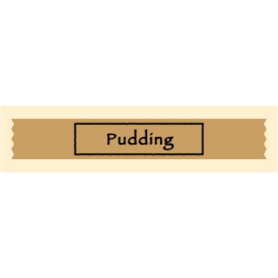 【300枚】SO-274 Pudding （15×95） プリン お菓子用 帯ラベル 和菓子 洋菓子...