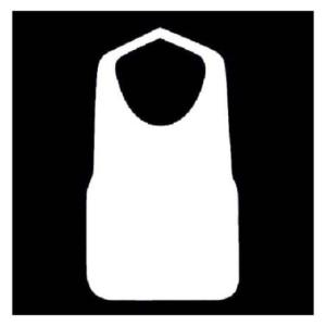 【50枚】不織布エプロン （白） 業務用 使い捨て 紙 エプロン ラーメン 焼肉店 飲食店 ホワイト 不織布 エプロン　50枚(25枚入×2)｜package-marche