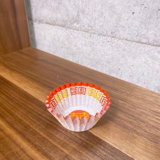 【250枚】6F・双喜（ソーキ）柄 純白ペットケース 6号深口（40×25） 業務用 中華柄 お弁当...