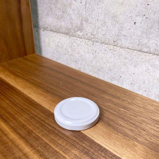 【1個】48RTS−Dシロハッポウ キャップ（フタ）　協同硝子 瓶 ガラス ミニボトル 洋菓子 ジャ...