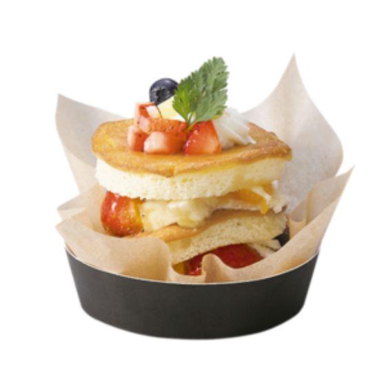 【1000枚】PC506 ラウンドココット ブラック（80×23）天満紙器 ラッピング ケーキ台 紙...