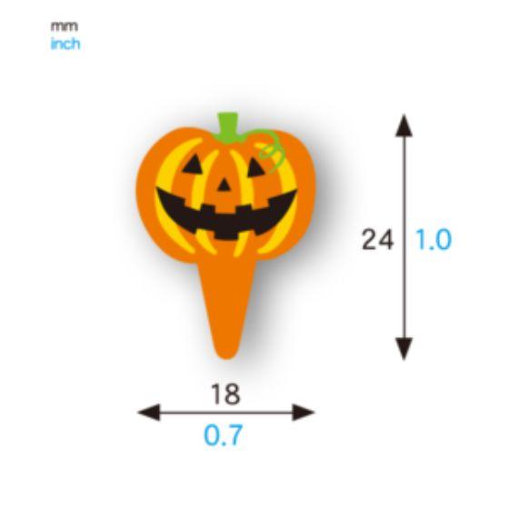 【500枚】XG263 ミニピック ミニパンプキン（18×24）天満紙器 ハロウィン 飾り ケーキピ...