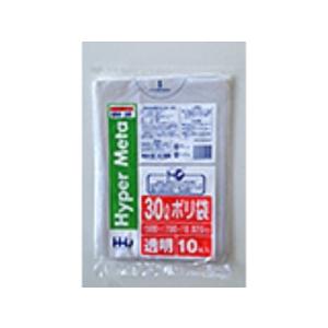 【1200枚】30L ポリ袋 BM38 （透明） LLDPE 0.020mm厚 サイズ HHJ 業務用 ビニール袋 ゴミ袋　10枚×120冊入（１ケース 送料無料）