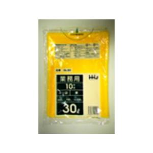 【800枚】30L ポリ袋 GL30 （黄） LLDPE 0.030mm厚 サイズ HHJ 業務用 ビニール袋 ゴミ袋　10枚×80冊入（１ケース 送料無料）｜package-marche