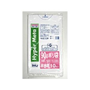 【400枚】90L ポリ袋 BM99 （半透明） LLDPE 0.030mm厚 サイズ HHJ 業務...