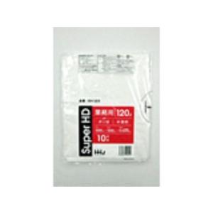 300枚】120L ポリ袋 GH123 （半透明） HDPE 0.025mm厚 サイズ HHJ 業務