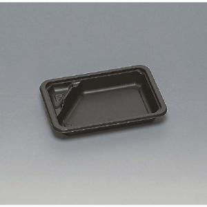 北原産業 会席シリーズ容器 KS-84 本体(黒) 蓋(透明) 269×209×40mm 1
