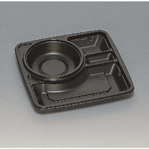 LA-22-3H 黒 本体 使い捨て 弁当 惣菜 シチュー カレー容器　（本体のみ）50枚入