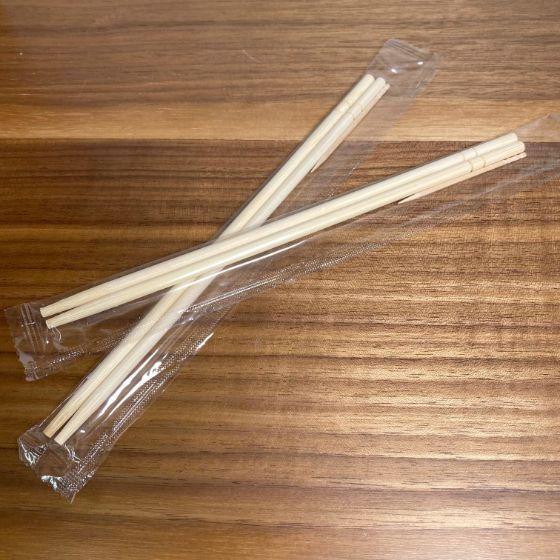 【100膳×30袋】竹丸箸 5.0mm OPP完封（印字ナシ） 楊枝入 個包装 ISO22000認証...