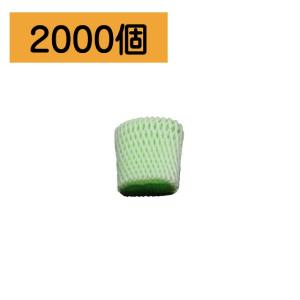 【2000個】フルーツキャップ 9cm ダブル （緑） 青果資材 果物 Wネット 90mm 業務用 フルーツ 発泡 緩衝材 クッション材 グリーン （個人宅 不可） 2000個入