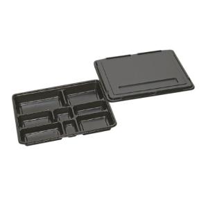 阿波 仕出し 弁当箱　KP-110 透明蓋付　50枚×11セット　バラ売り可 50枚セット】KP-110 阿波 透明フタ付 （かぶせフタ付） 福助工業
