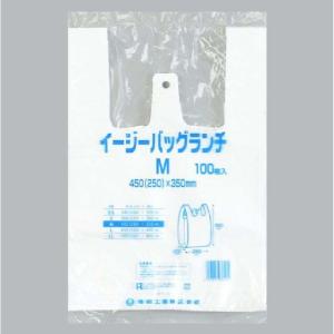 【2000枚】イージーバッグランチ M（白） 福助工業 ブロック付き お弁当袋 レジ袋 ビニール袋 ポリ袋 手提げ袋　（地域限定 送料無料）2000枚入｜package-marche