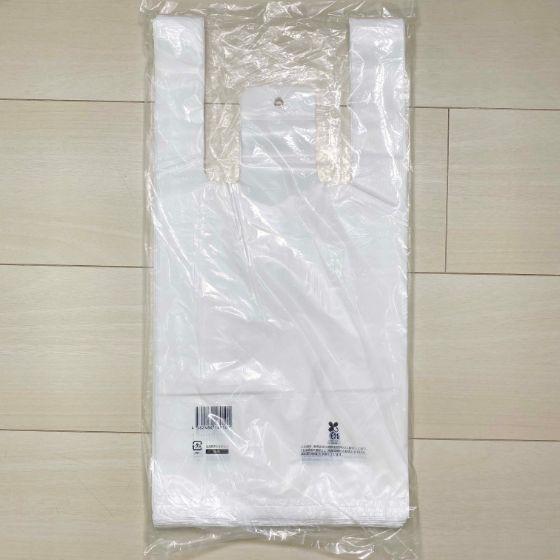 【1000枚】バイオ25 レジ袋 3L （白） ハッピーバッグ バイオマス 3Lサイズ 無料配布可 ...