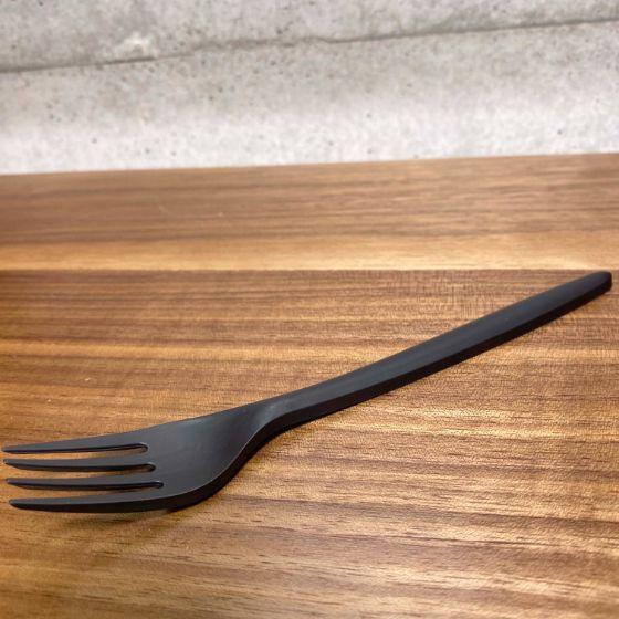 【1000本】C-PLA フォーク 170mm 黒 （バラ） 業務用 プラスチック カトラリー 17...