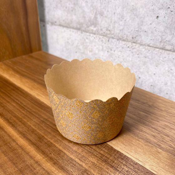 【2000枚】NK-4 銀格子 （φ78×φ65×H50) 紙製 マフィンカップ 業務用 使い捨て ...