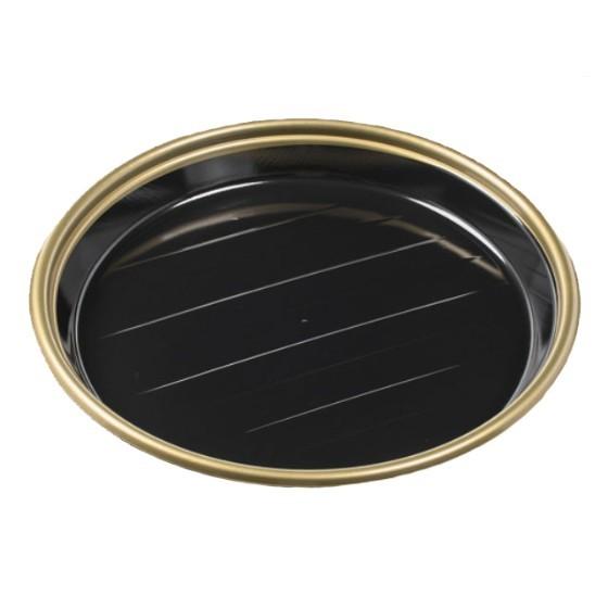 【10枚】新5人桶P（V） 本体 金フチ黒 丸桶 エフピコ 使い捨て 業務用 弁当 惣菜 仕出し オ...