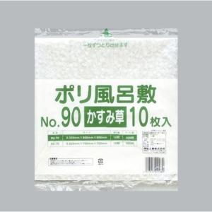 No.90 かすみ草 ポリ風呂敷（0.035×900×900mm） 福助工業