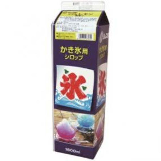 【1本】レモン （1.8L） かき氷 シロップ 業務用 氷みつ 1800ml　1本入