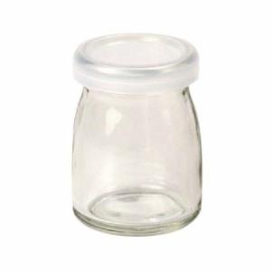 ボトル ヨーグルト90 無地 （フタ付き） ミルクボトル