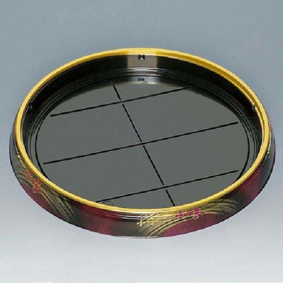 【10枚】新丸桶 40H うるし 本体 福助工業 使い捨て 業務用 寿司桶 寿司容器 プラスチック ...