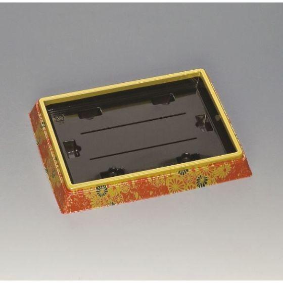 【10枚×5】新角桶 150H 流華赤 本体 福助工業 寿司桶 使い捨て 寿司容器 プラスチック ハ...