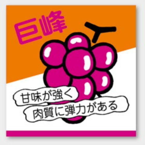 【500枚】H-129 巨峰 カミイソ産商 ラベル シール イベント ギフト 青果ラベル　500枚入