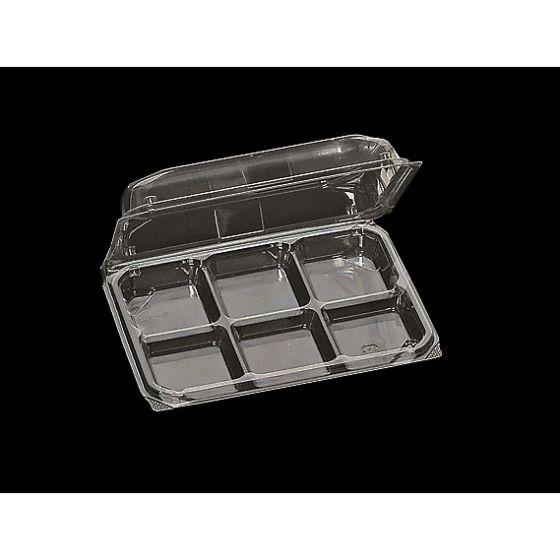 【50枚】WK-6 華詩パック 192×137×H42mm 福助工業 使い捨て 業務用 菓子容器 フ...