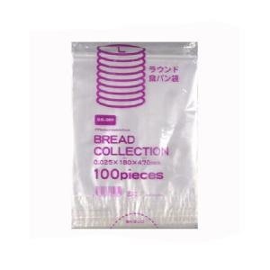 【100枚】ラウンド食パン袋L（BR009） 180×470 ＩＰＰ ポリ袋 食パン袋　100枚入｜package-marche