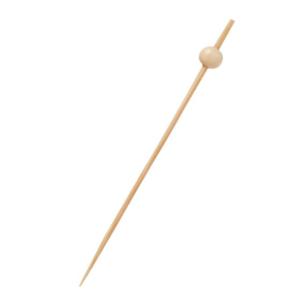 【50本】9cm・白珠ピックス　約 巾6mm×(串φ1.7mm)×9cm 神堂 使い捨て 業務用 お弁当 オードブル 飾り串 竹串 楊枝 ピックス　50本入