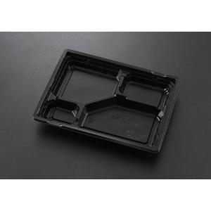 使い捨て弁当箱 ＫＩＰ−１０６Ｓ（黒）本体 【900枚】 ケーピープラテック 業務用 スーパー
