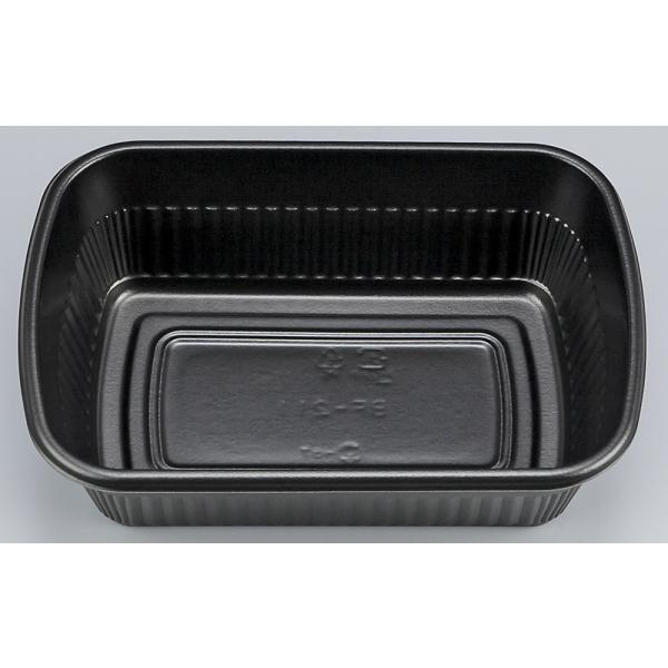 【蓋付き】使い捨て弁当箱 ＢＦ−２１１（黒） 【本体1200枚・蓋1200枚セット】 シーピー化成 ...