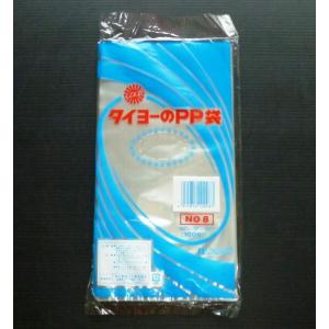 PP袋　透明　無地　厚み　0.03mm　8号　130×250mm　100枚