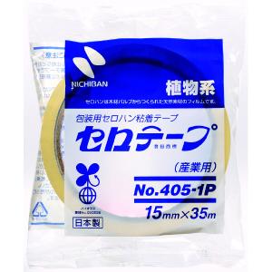 ニチバン　セロテープ　４０５　１５ｘ３５ｍ　２００巻 ニチバン セロテープ 無地 No.405 15mm×35m 200巻 : パッケージ