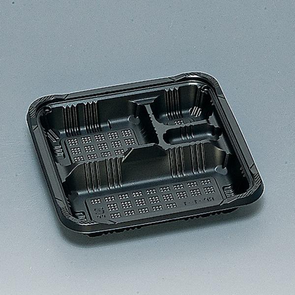 福助工業　お弁当容器　ＲＰ−１−１Ｈ　黒Ｅ　本体　５０枚　使い捨て容器