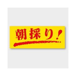 ゆうメール対応 シール（販売促進用）　朝採り！　50 mm × 20 mm　1000枚入り　Ｍ-12...