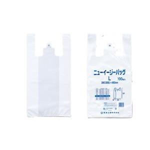 送料　１袋まで300円　レジバック　ニューイージーバッグ　Ｌ（40号）　100枚　乳白色　福助工業