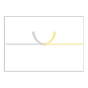 タカ印 のし紙 <仏事用>黄水引 みの判(山) 3-443 (100枚入)