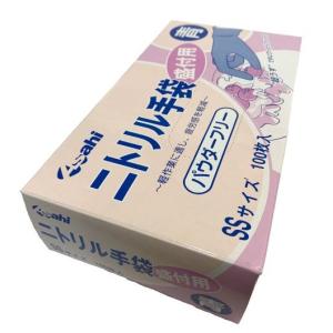 ☆☆ニトリル手袋盛付用　パウダーフリー 　青（ブルー）　ＳＳサイズ